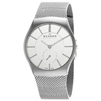 Skagen Men's 916XLSSS Steel Sandblasted Silver Watch Skagen Men's 916XLSSS Steel Sandblasted Silver Watch