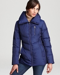 This decadent down Marc New York jacket boasts cozy warmth and a weekend-ready look. A pillow collar lends the touch of plush you crave through the winter. This decadent down Marc New York jacket boasts cozy warmth and a weekend-ready look. A pillow collar lends the touch of plush you crave through the winter.