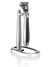 This is an adaptable stand for all collection combinations. It simplifies purchase and encourages proper storage of tools. The sleek modular component is designed to hold a razor and a brush together or separately as desired. This is an adaptable stand for all collection combinations. It simplifies purchase and encourages proper storage of tools. The sleek modular component is designed to hold a razor and a brush together or separately as desired.