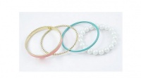 Charmed by Stacy Couture Style Pearls & Bangles Set~4 Pieces Charmed by Stacy Couture Style Pearls & Bangles Set~4 Pieces
