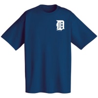Detroit Tigers Official Wordmark Short Sleeve T-Shirt, Navy Blue Detroit Tigers Official Wordmark Short Sleeve T-Shirt, Navy Blue