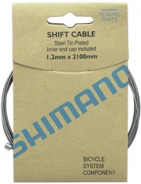 Shimano Zinc Shift Cable Box of 10 (1.2x2100mm)