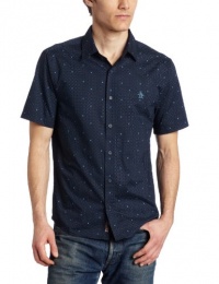 Original Penguin Men's Short Sleeve Woven Shirt