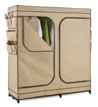 Honey-Can-Do 60 Wide Double Door Deluxe Storage Closet, Tan Honey-Can-Do 60 Wide Double Door Deluxe Storage Closet, Tan