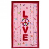 Avanti Linen LOLITA PEACE WITH LOVE BEACH TOWEL Avanti Linen LOLITA PEACE WITH LOVE BEACH TOWEL