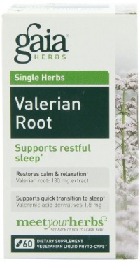 Gaia Herbs Valerian Root, 60 Liquid Phyto-Capsules Gaia Herbs Valerian Root, 60 Liquid Phyto-Capsules