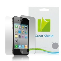 GreatShield Ultra Smooth Clear Screen Protector Film for Apple iPhone 4 / iPhone 4S AT&T, Verizon, Sprint Version (3-Pack + 1 Bonus Back Film)