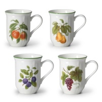 Mikasa Antique Orchard Set 0f 4, 14-Ounce Mugs Mikasa Antique Orchard Set 0f 4, 14-Ounce Mugs