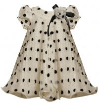 Bonnie Jean Girls 2-6X Crystal Pleat Mesh Dress Bonnie Jean Girls 2-6X Crystal Pleat Mesh Dress
