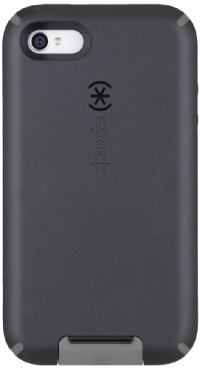 Speck Products CandyShell View Case for iPhone 4/4S - 1 Pack - Carrying Case - Retail Packaging - Black/Dark Grey Speck Products CandyShell View Case for iPhone 4/4S - 1 Pack - Carrying Case - Retail Packaging - Black/Dark Grey