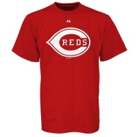 Majestic Cincinnati Reds Red Official Cooperstown Logo T-shirt Majestic Cincinnati Reds Red Official Cooperstown Logo T-shirt