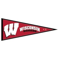 WISCONSIN BADGERS OFFICIAL LOGO 30 FELT PENNANT WISCONSIN BADGERS OFFICIAL LOGO 30 FELT PENNANT