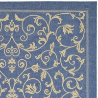 Safavieh Courtyard Collection CY2098-3103 Blue and Natural Indoor/Outdoor Area Rug, 5-Feet 3-Inch by 7-Feet 7-Inch Safavieh Courtyard Collection CY2098-3103 Blue and Natural Indoor/Outdoor Area Rug, 5-Feet 3-Inch by 7-Feet 7-Inch