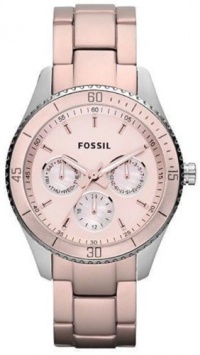 Fossil Stella Aluminum and Stainless Steel Watch Blush