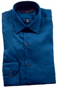 Geoffrey Beene Sateen Fitted Dress Shirt - Cameo Blue Geoffrey Beene Sateen Fitted Dress Shirt - Cameo Blue