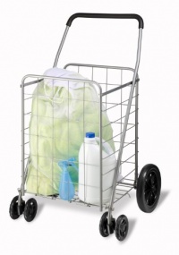 Honey-Can-Do CRT-01640 Rolling Grocery Cart, Dual Front Wheel, Utility Cart Honey-Can-Do CRT-01640 Rolling Grocery Cart, Dual Front Wheel, Utility Cart