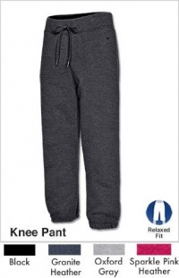 Champion Women's Eco Fleece Knee Pant, Black, Large Champion Women's Eco Fleece Knee Pant, Black, Large