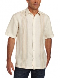 Cubavera Men's Short Sleeve Engineer Dobby Panel Shirt Cubavera Men's Short Sleeve Engineer Dobby Panel Shirt