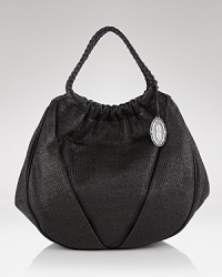 Texture feels tropical with this raffia hobo from Elie Tahari. With a roomy shape and breezy look, it's an ideal mate for summertime strolls. Texture feels tropical with this raffia hobo from Elie Tahari. With a roomy shape and breezy look, it's an ideal mate for summertime strolls.