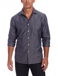 Perry Ellis Men's Long Sleeve Slim Multi Stripe Perry Ellis Men's Long Sleeve Slim Multi Stripe