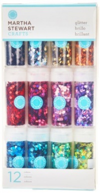 Martha Stewart Crafts Hexagonal Glitter, 12-Pack Martha Stewart Crafts Hexagonal Glitter, 12-Pack