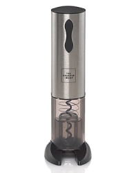 Twisting is so five years ago. Update your personal wine bar with this cutting-edge electric Sharper Image wine opener to uncork bottles effortlessly. Twisting is so five years ago. Update your personal wine bar with this cutting-edge electric Sharper Image wine opener to uncork bottles effortlessly.