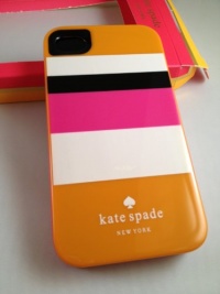 Designer kate spade new york 'ORANGE STRIPE' iPhone 4 & 4S Hard Case_+ FAST SHIPPING from US Designer kate spade new york 'ORANGE STRIPE' iPhone 4 & 4S Hard Case_+ FAST SHIPPING from US