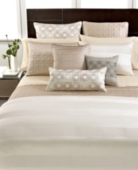Make a reservation to unwind with Hotel Collection. This Woven Cord bedskirt with sophisticated pintuck stripes is an elegant finishing touch for your bed. Make a reservation to unwind with Hotel Collection. This Woven Cord bedskirt with sophisticated pintuck stripes is an elegant finishing touch for your bed.