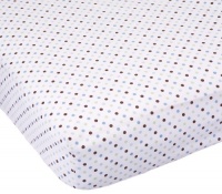 Carter's Easy Fit Printed Crib Fitted Sheet, Blue/Green Dot Carter's Easy Fit Printed Crib Fitted Sheet, Blue/Green Dot