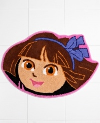Go explorin'! Dora the Explorer is your go-to gal for a fun bath time with this Dora Picnic bath rug. Features a cheerful Dora in bright hues your kids will go crazy for. Go explorin'! Dora the Explorer is your go-to gal for a fun bath time with this Dora Picnic bath rug. Features a cheerful Dora in bright hues your kids will go crazy for.