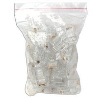 C&E CNE44432 50-Pack RJ-45 Connectors (Clear) C&E CNE44432 50-Pack RJ-45 Connectors (Clear)