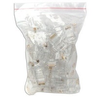 C&E CNE44432 50-Pack RJ-45 Connectors (Clear)