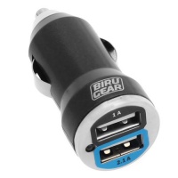 GTMax Metalic Black 2-Port USB Car Charger Adapter 2A output for Cell Phone, SMartphone, Window Mobile Phone, Tablet, MP3 Players GTMax Metalic Black 2-Port USB Car Charger Adapter 2A output for Cell Phone, SMartphone, Window Mobile Phone, Tablet, MP3 Players