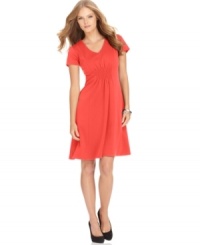 For the office and after, this Elementz petite dress is a wardrobe essential--the smocked empire waist is super flattering! For the office and after, this Elementz petite dress is a wardrobe essential--the smocked empire waist is super flattering!