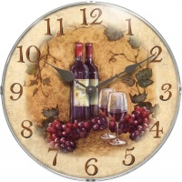 Infinity Instruments Vin Rouge Resin Wall Clock Infinity Instruments Vin Rouge Resin Wall Clock