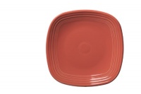 Fiesta 10-3/4-Inch Square Dinner Plate, Flamingo Fiesta 10-3/4-Inch Square Dinner Plate, Flamingo