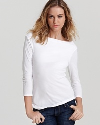 This Velvet by Graham & Spencer tee is an every-season staple for classic style. This Velvet by Graham & Spencer tee is an every-season staple for classic style.