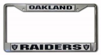 NFL Oakland Raiders Chrome Licensed Plate Frame