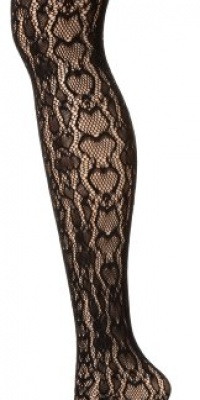 Hue Women's Python Net Tight, Black, Small-Medium Hue Women's Python Net Tight, Black, Small-Medium