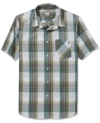 Plaid isn't just for prepsters. This patterned shirt from Volcom gives your button-ed up style some edge. Plaid isn't just for prepsters. This patterned shirt from Volcom gives your button-ed up style some edge.