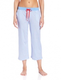 Nautica Sleepwear Women's Knit Capri Print Pant Nautica Sleepwear Women's Knit Capri Print Pant