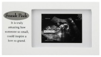 Malden Sneak Peek Sonogram Juvenile Frame, White Malden Sneak Peek Sonogram Juvenile Frame, White
