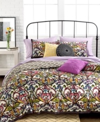 In the abstract. Traditional mosaic designs get a makeover in this Mosaic Damask duvet cover set. Bold colors and flowing designs fuse together to create a new take on modern while plush decorative pillows complete this eye-opening look. In the abstract. Traditional mosaic designs get a makeover in this Mosaic Damask duvet cover set. Bold colors and flowing designs fuse together to create a new take on modern while plush decorative pillows complete this eye-opening look.