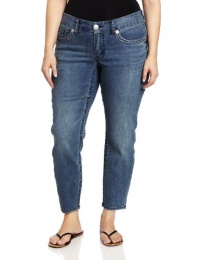 Seven7 Women's Plus-Size Multi Tone Stitch Jean