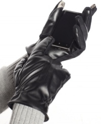 Isotoner gloves with the best of everything: Like conductive thread on the index fingers and thumbs so you don't have to take off your gloves to use your touch screen; stretch fourchettes between each finger to ensure unrestricted movement; plus an ultraplush lining to keep your hands warm and dry. Isotoner gloves with the best of everything: Like conductive thread on the index fingers and thumbs so you don't have to take off your gloves to use your touch screen; stretch fourchettes between each finger to ensure unrestricted movement; plus an ultraplush lining to keep your hands warm and dry.