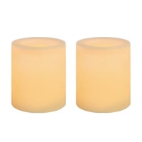 Inglow CG10286CR2 1.75-Inch Tall Flameless Wax Covered Votive Candle with Embedded LED, Cream, 2-Pack Inglow CG10286CR2 1.75-Inch Tall Flameless Wax Covered Votive Candle with Embedded LED, Cream, 2-Pack