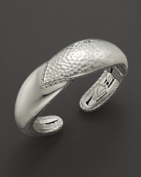 Gleaming sterling silver forms an elegant kick cuff bracelet from the John Hardy Bedeg collection. Gleaming sterling silver forms an elegant kick cuff bracelet from the John Hardy Bedeg collection.