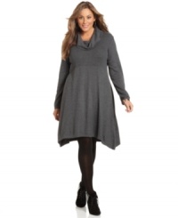 Stay warm and chic this season with Style&co.'s plus size sweater dress, finished by a cowl neckline. Stay warm and chic this season with Style&co.'s plus size sweater dress, finished by a cowl neckline.