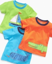 A few of his favorite things. No matter what he likes most, any one of these comfy tee shirts from First Impressions is sure to become a casual-wear go-to. A few of his favorite things. No matter what he likes most, any one of these comfy tee shirts from First Impressions is sure to become a casual-wear go-to.