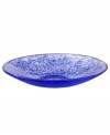 Speckled with royal ocean blue, the Tellus crystal platter makes a brilliant centerpiece for the dining room or coffee table. Its minimalist shape is perfect for holding whole fruit or pasta but looks simply stunning all on its own.